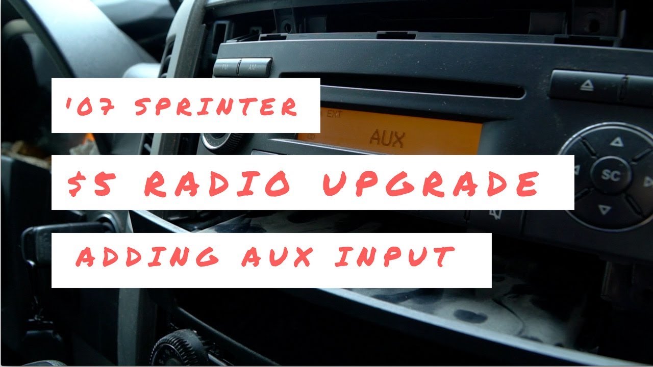 Upgrade Your Sprinter Stereo for $5 | DIY Aux Cord | DIY Vanlife Hacks | Sprinter Conversion