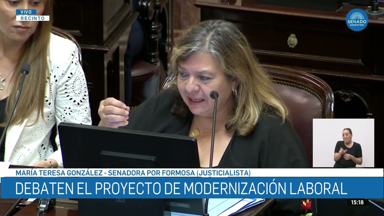 SENADORA MARÍA TERESA GONZÁLEZ - SESIÓN PÚBLICA ESPECIAL 11-02-26