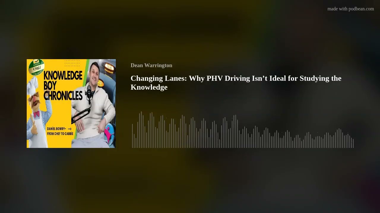 Changing Lanes: Why PHV Driving Isn’t Ideal for Studying the Knowledge