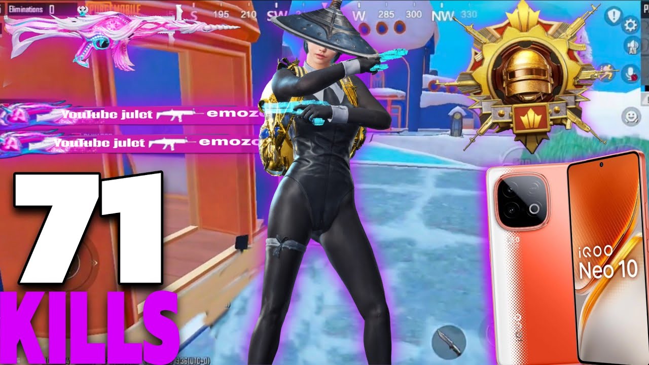 71 solo KILLS 🔥 FULL CONQUEROR LOBBY SOLO V SQUAD 😈 IQOO NEO 10 🥵 Pubgm-bgmi 