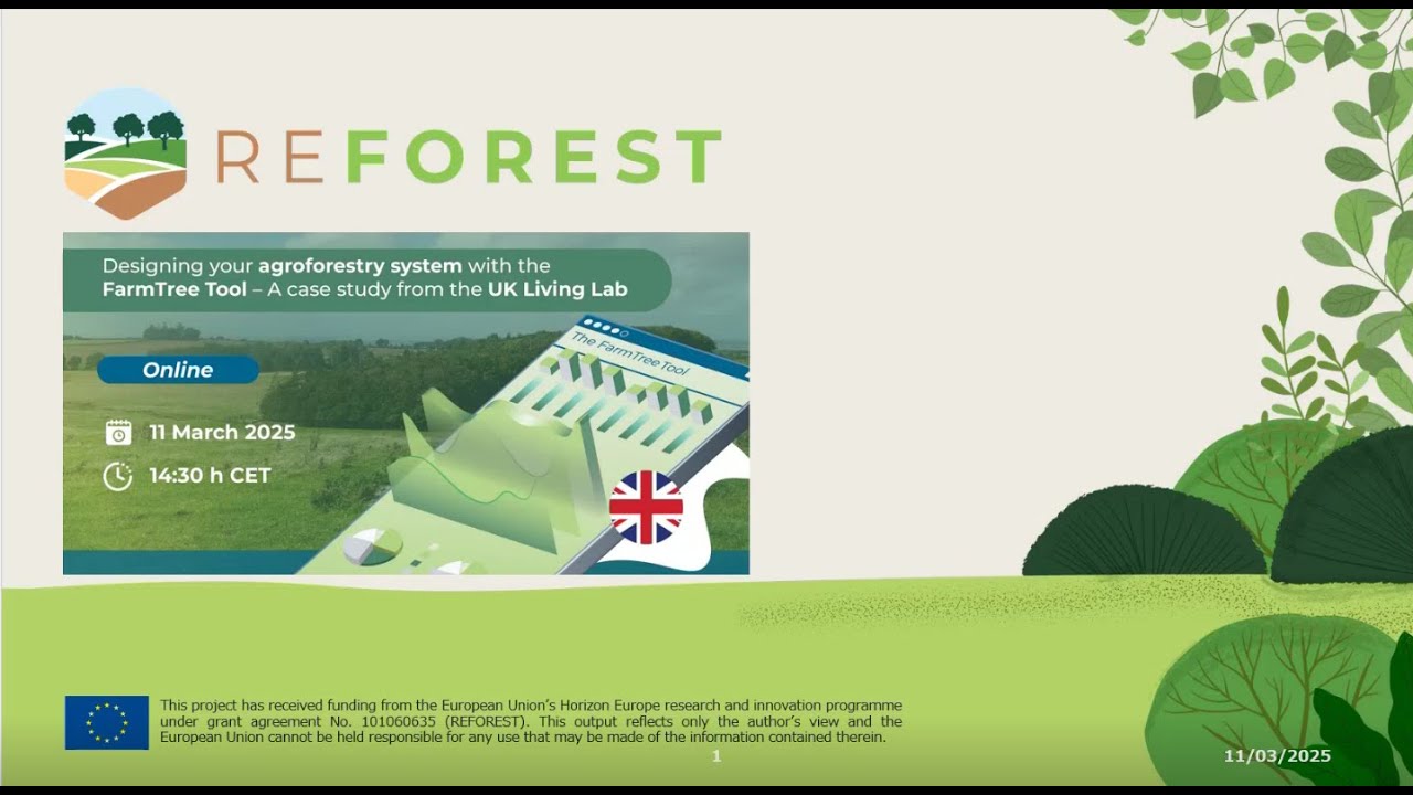 Webinar: Designing your agroforestry system with the FarmTree Tool  A case study from the UK