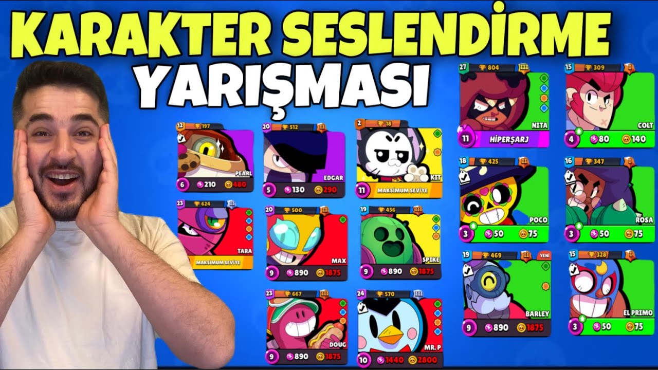 BRAWL STARS KARAKTERLERİ SESLENDİRME YARIŞMASI DÜZENLEDİK! (ELMAS ÖDÜLLÜ) -BRAWL STARS
