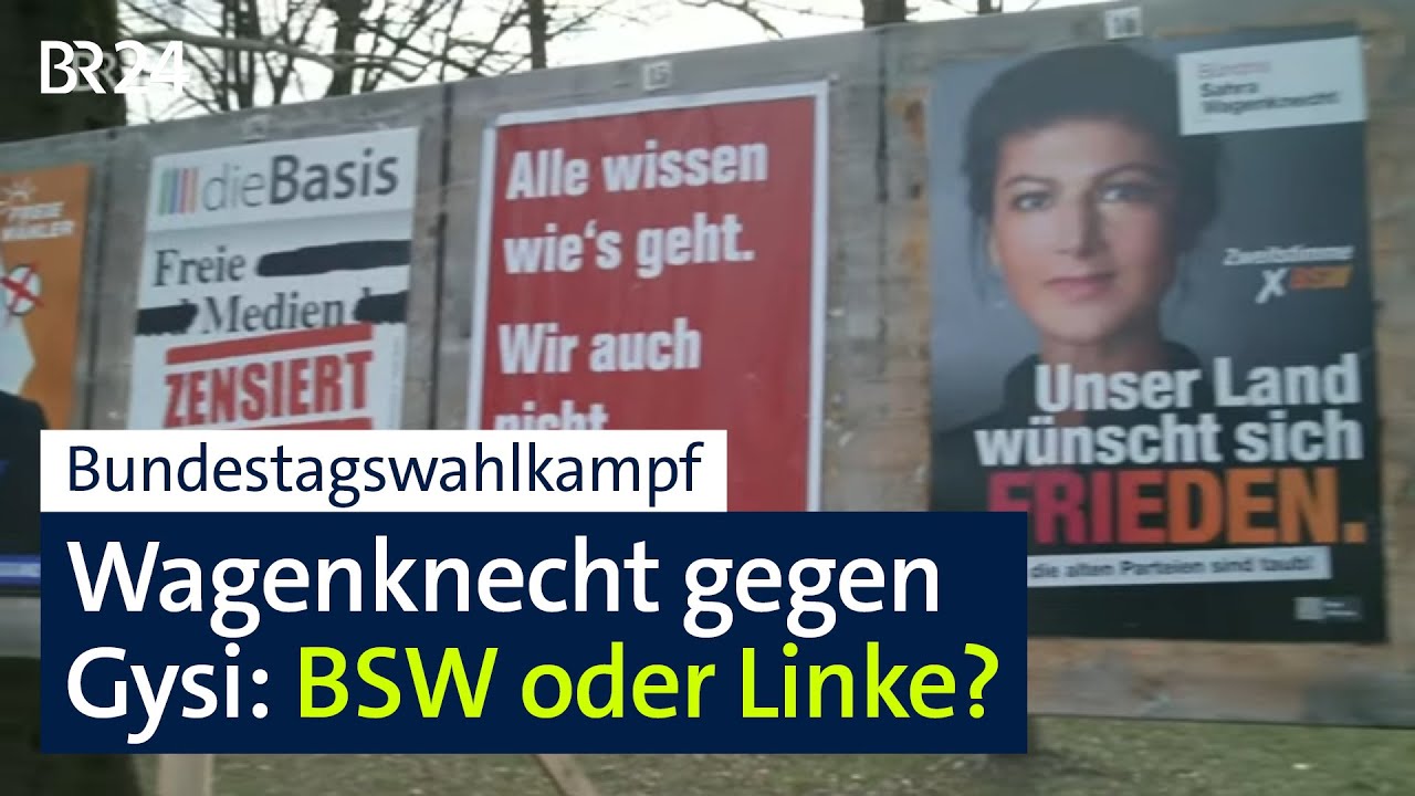 BSW und Linke: Kontrahenten im Bundestagswahlkampf? | kontrovers | BR24