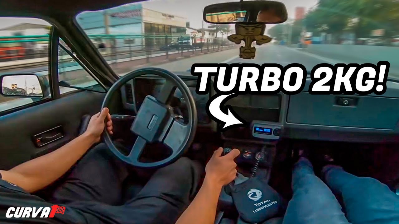 Acelerando Opala Turbo na rua, MONSTRUOSO!