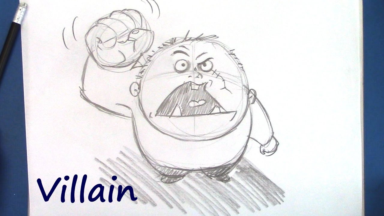 How to Draw a Villain - Step by Step for Beginners
