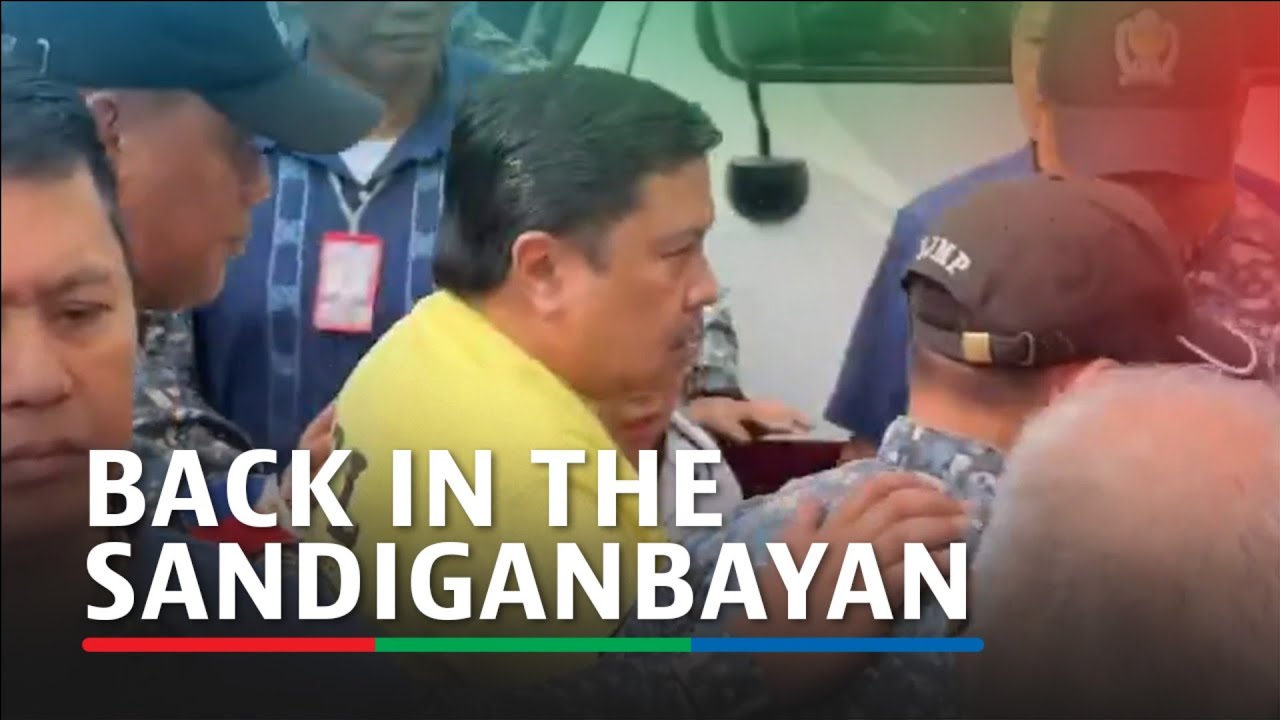 LOOK: Jinggoy back in Sandiganbayan for plunder, graft arraignment | ABS-CBN News