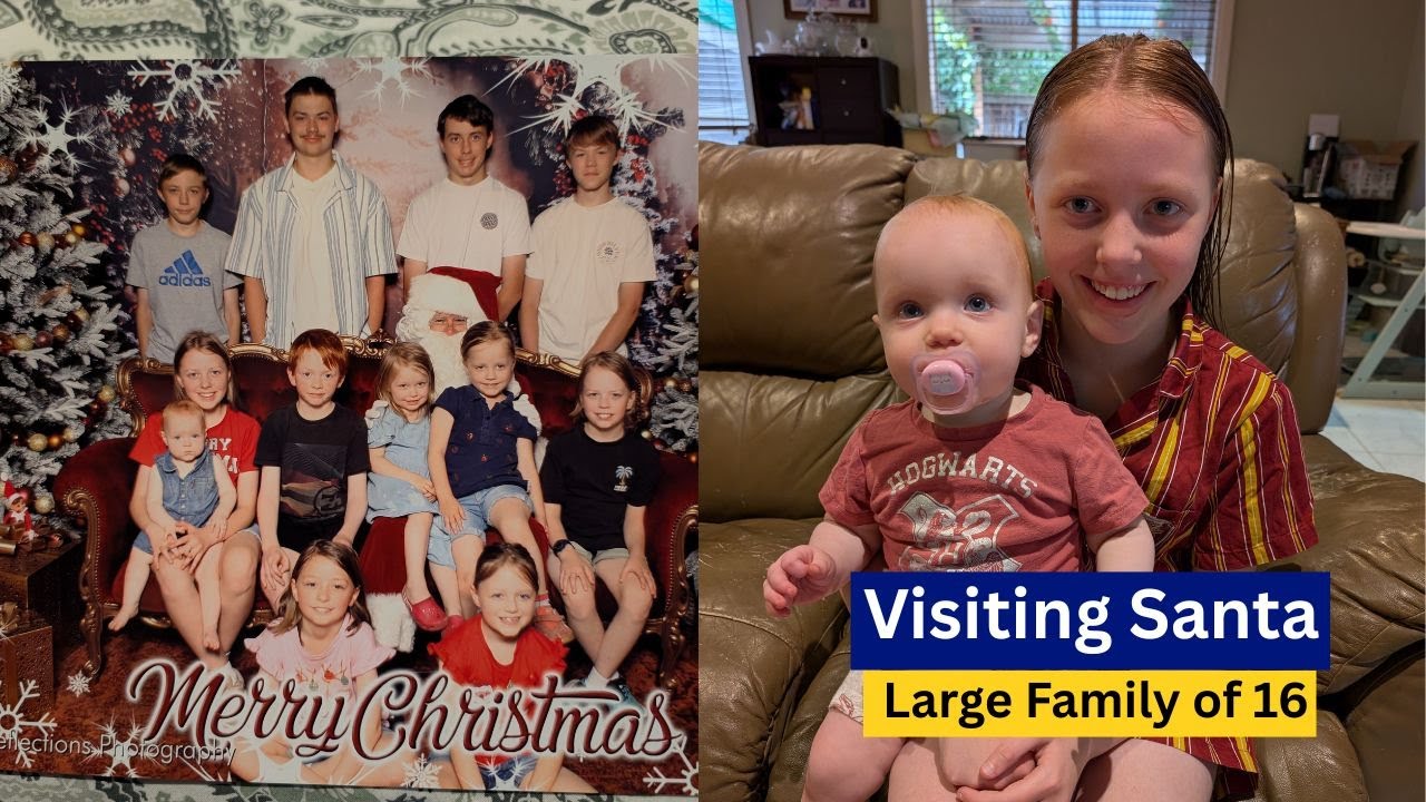ВСТРЕЧА С САНТОЙ | СЮРПРИЗ ПО АДВЕНТ-КАЛЕНДАРИЮ | Большая семья из 16 человек