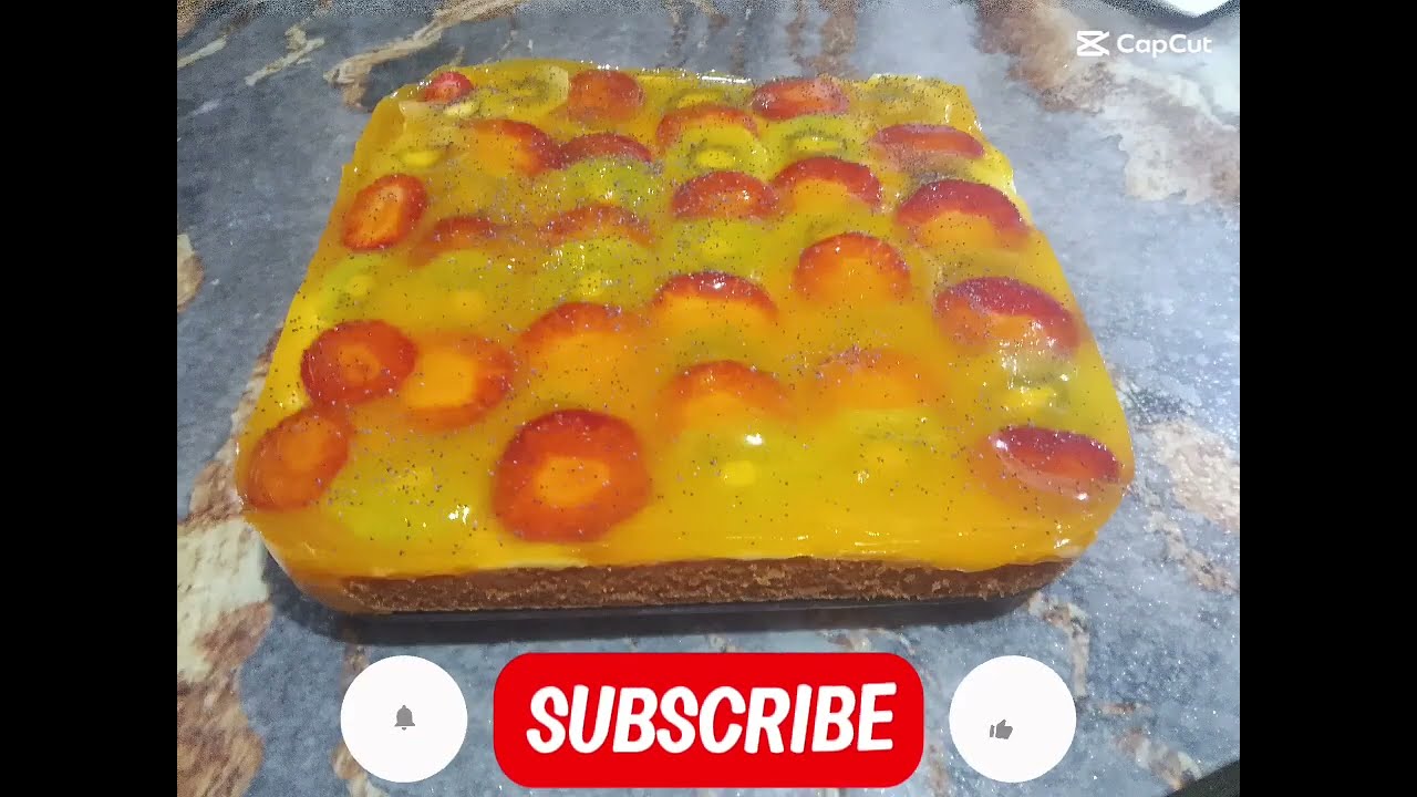 كيكة الفواكه بالفريز🍓 والكيوي🥝 بطريقة بسيطة ومذاق فاخر