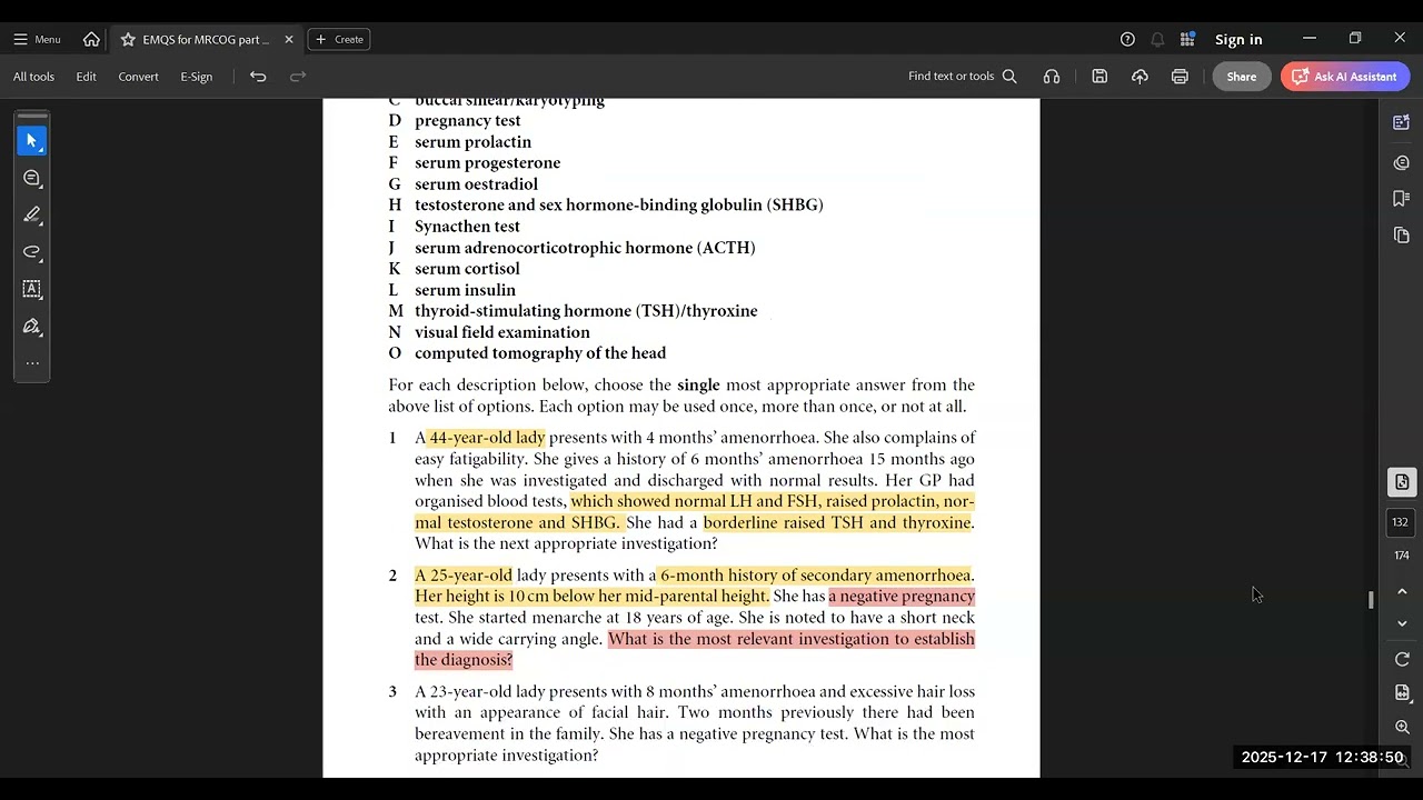 EMQ Gynaecology paper 02 MRCOG Part 2