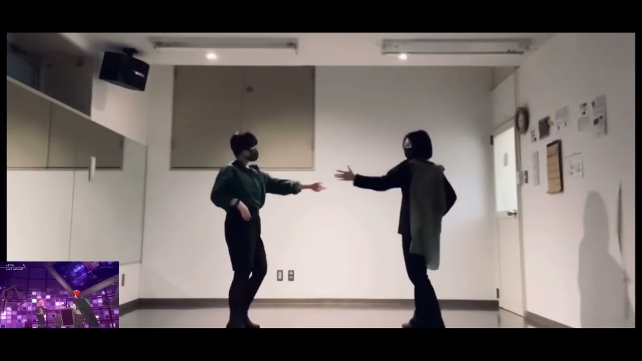 (Double Face) =EYE= (dance practice mirrored fixed camera) (ensemble stars)