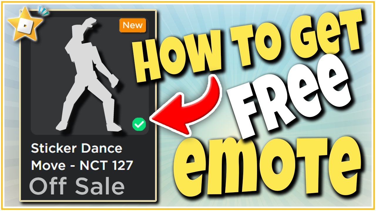 HOW TO GET STICKER DANCE MOVE EMOTE FREE in Roblox NCT 127