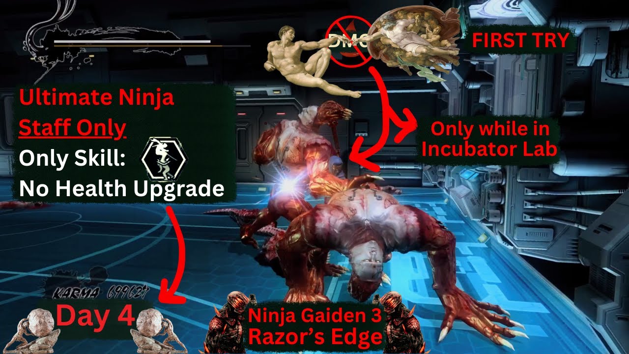 ULTIMATE Ninja Gaiden 3 RE: Flawless 1st Try Chimeras Incubator Lab - Staff Only Day 4