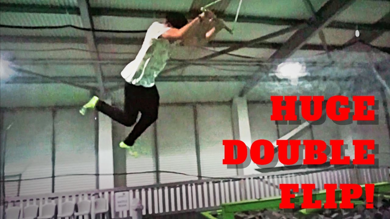 HUGE DOUBLE FLIPS OFF TARZAN SWING! - VLOGMAS