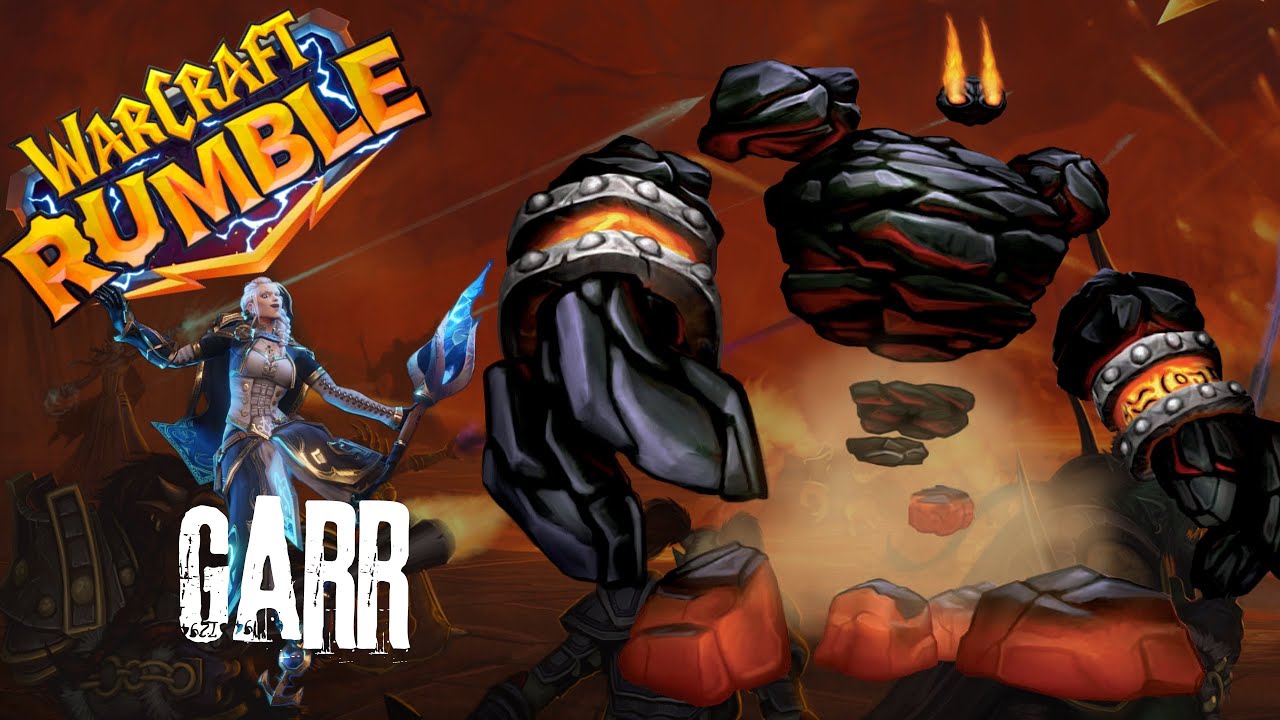 Warcraft Rumble Molten Core Raid : Garr