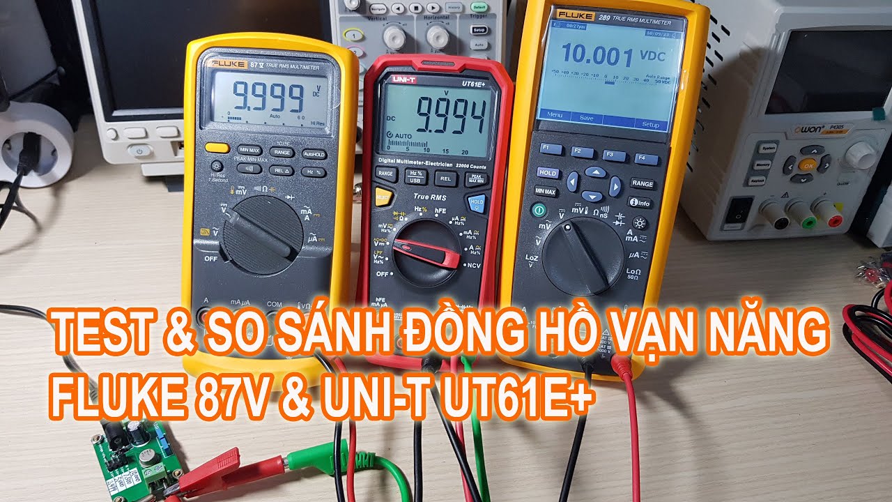 So sánh đồng hồ vạn năng Fluke 87 V và Uni-T UT61E+, lựa chọn nào phù hợp ?