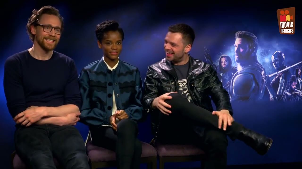 tom hiddleston choosing ice cream flavours w sebastian stan and letitia wright