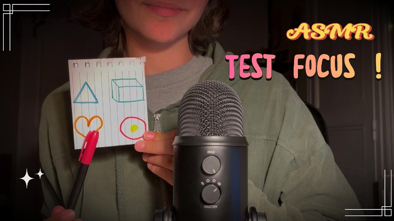 ASMR ╰⊱ Test de concentration ✧