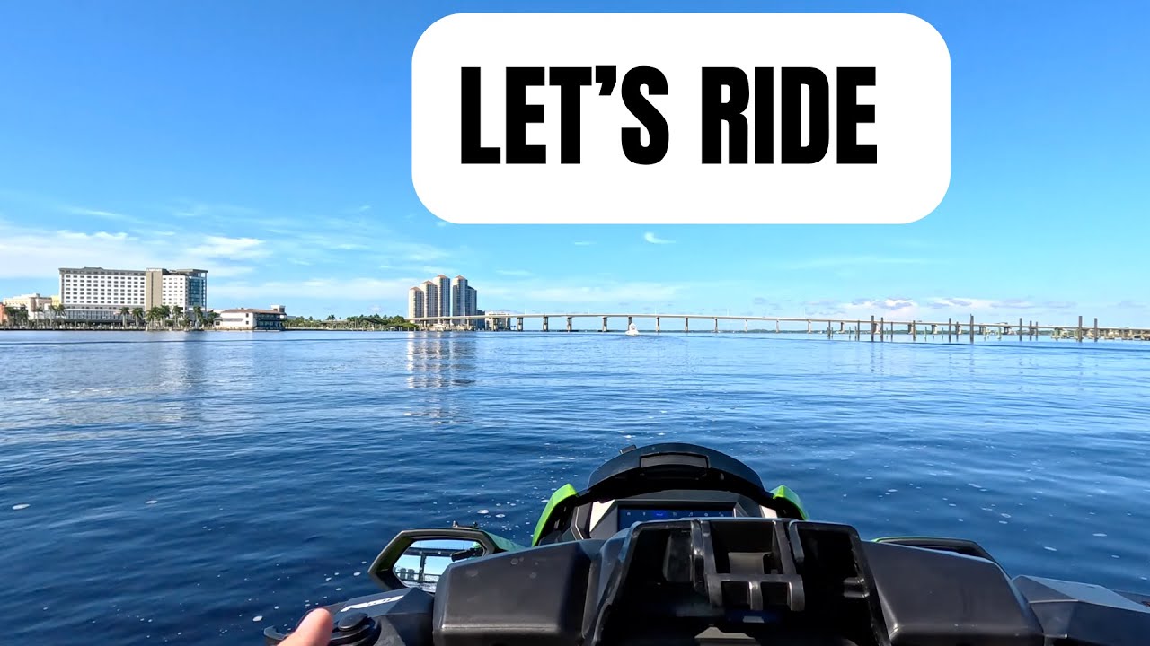 Riding Through Downtown Fort Myers to Sanibel | Part 2 – Yamaha waverunner FX  Adventure 🌴