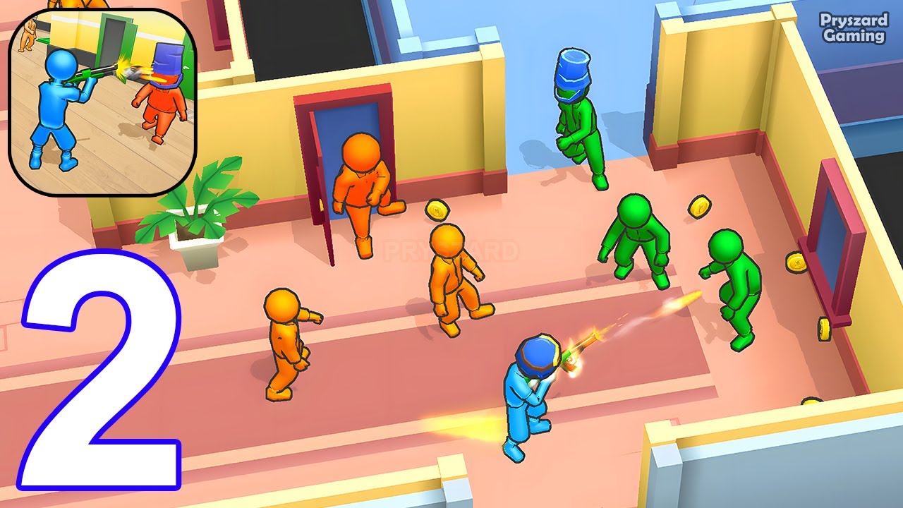 Walkers Attack - Gameplay Walkthrough Part 2 Tutorial Stickman Zombie War Defense (iOS, Android)