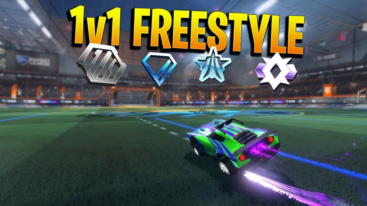 1V1 FREESTYLE DO PRATA AO SSL | QUAL RANK TEM OS MELHORES FREESTYLERS DO ROCKET LEAGUE?