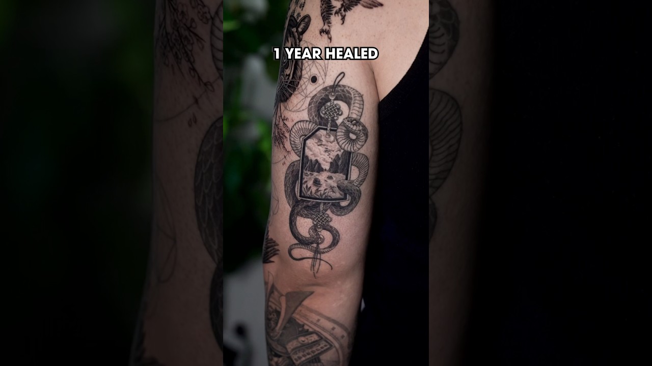 Can your tattoos withstand the test of time? ⏳ #tattooartist #shorts