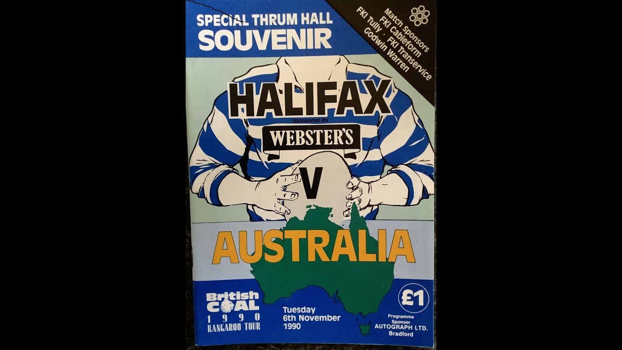 1990 Kangaroo Tour..Halifax v Australia..