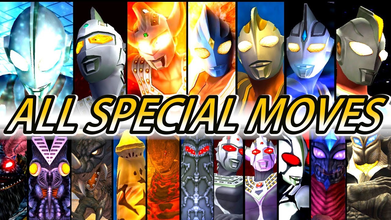 Ultraman FER - All Characters Special Moves ( 1080p HD )