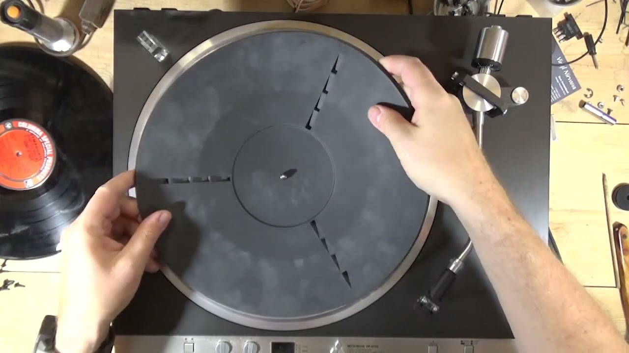 Mitsubishi DP EC 10 Turntable Repair - Belts, Lamps and Basic Service