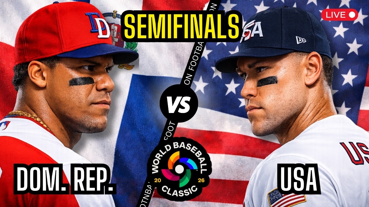 USA vs Dominican Republic - World Baseball Classic - Semi Final - Live Stream