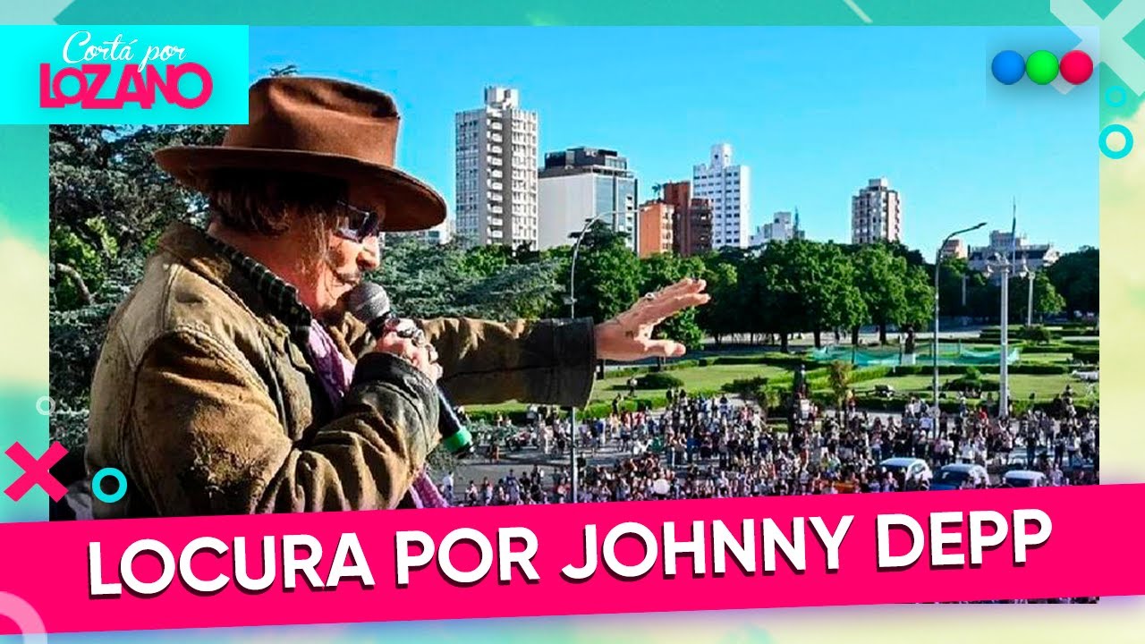 Johnny Depp desata euforia total en Argentina | #CortaPorLozano