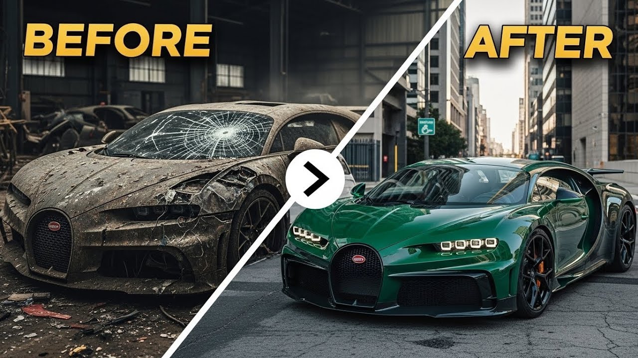 Asmr Car Restoration! Full Restoration of a Bugatti Chiron 2020 from Rust to Showroom Luxury
