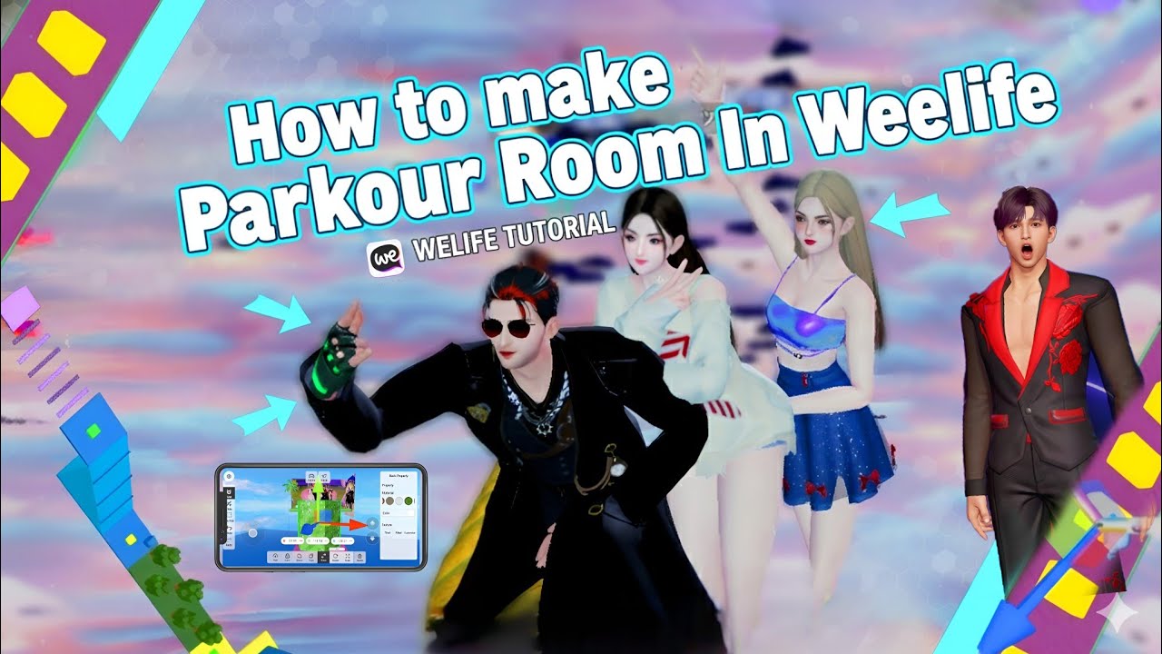 How to Make Parkour 😳 Room in Weelife App ✨ Parkour kese Banaye Full Details.. 