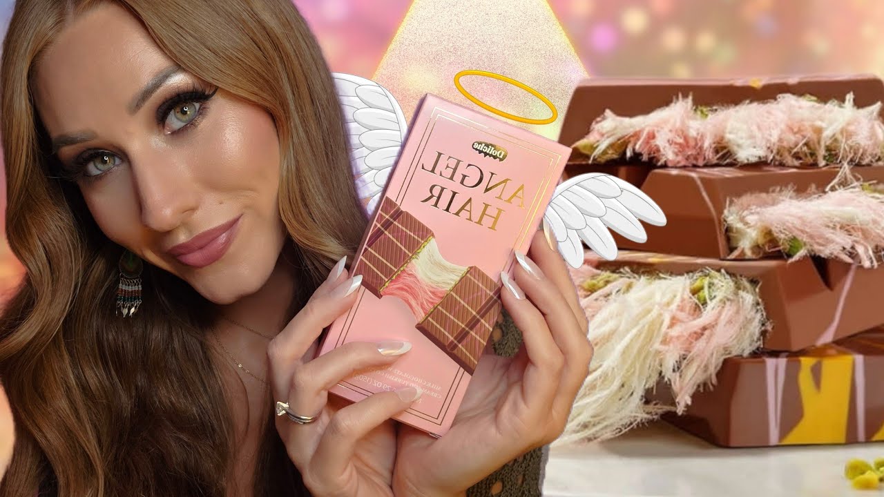 ASMR | Trying *VIRAL* Angel Hair Cotton Candy Chocolate Bar! 🍫 🍭