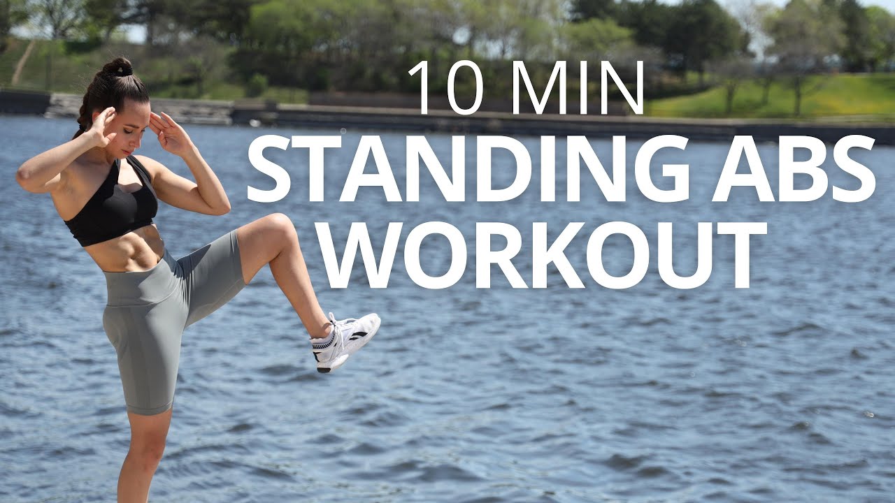 10 MIN SCULPTED ABS WORKOUT | Sweaty Standing Abs Workout | No Equipment | Daniela Suarez