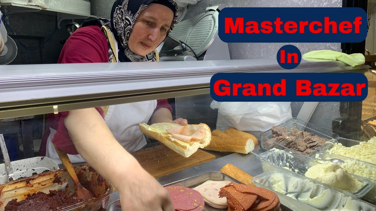 MasterChef in grand bazar: amazing chef makes the best cheese sandwiches in grand bazar of Istanbul😍