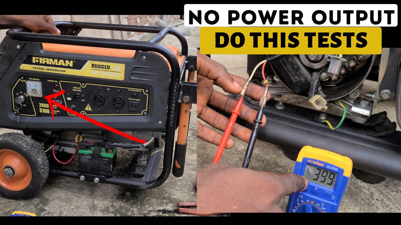 How to FIX Generator with no voltage in Five Steps|HOW TO RESTORE POWER OUTPUT IN A GENERATOR