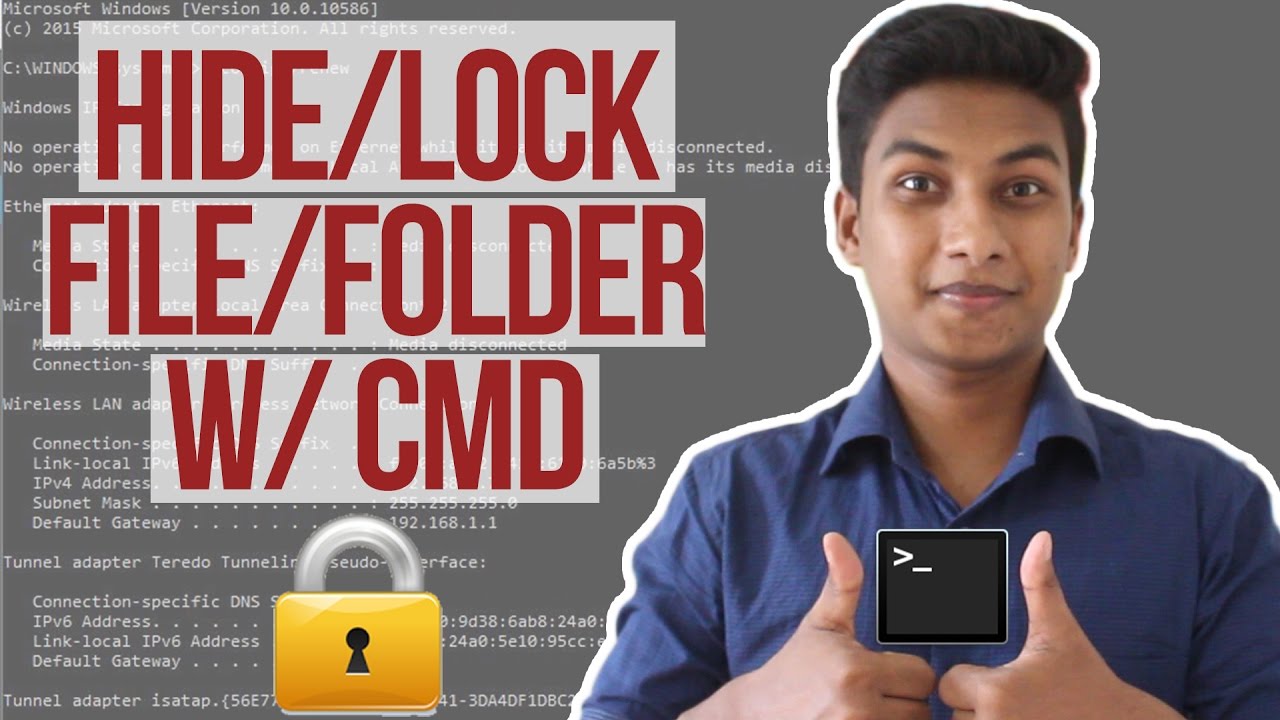 Hide Personal Files/Folder Securely with Command Prompt (Cmd)