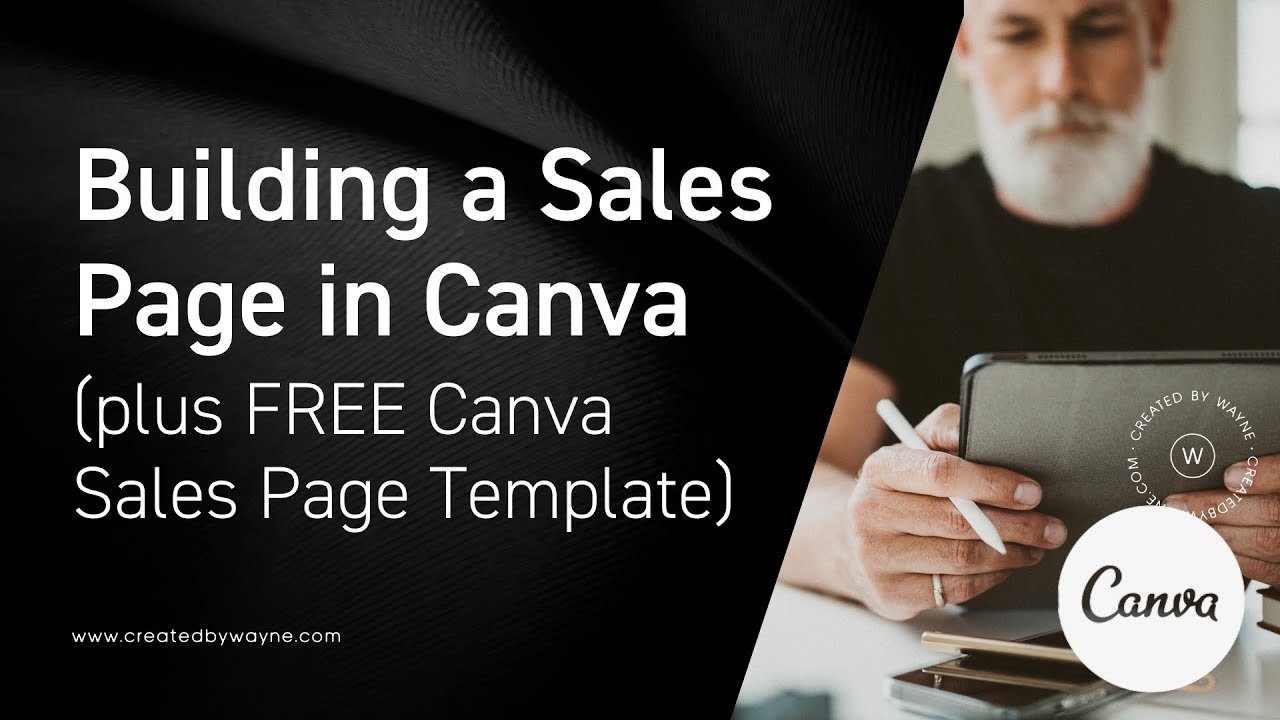Building a sales page in Canva (plus FREE Sales Page Template)