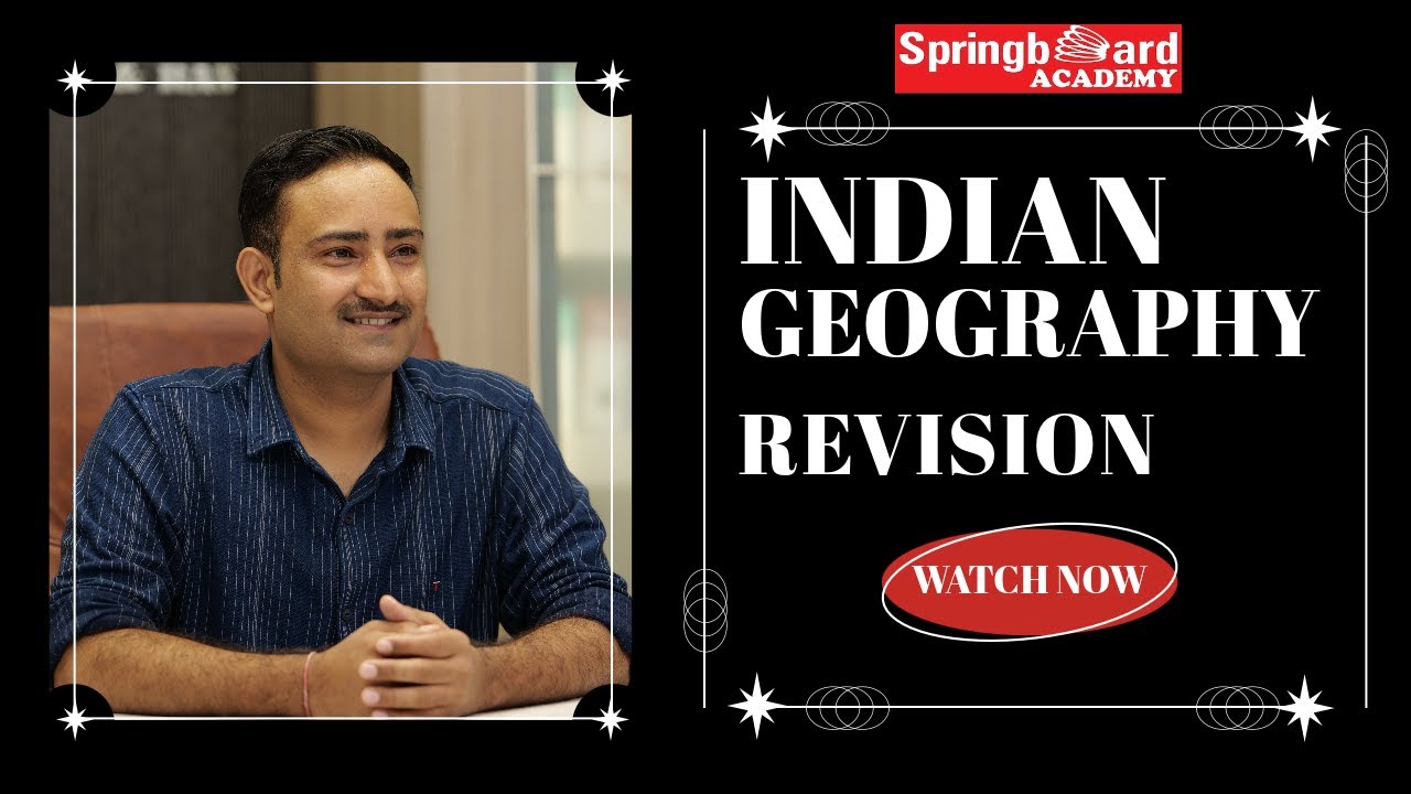 Indian Geography Revision Class For RAS Pre | Mukesh Sir Springboard Academy |