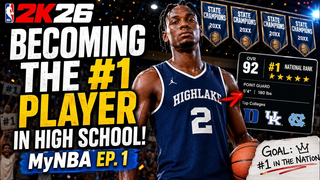 Becoming The #1 Player In High School! | NBA 2K26 MyNBA Eras Ep. 1