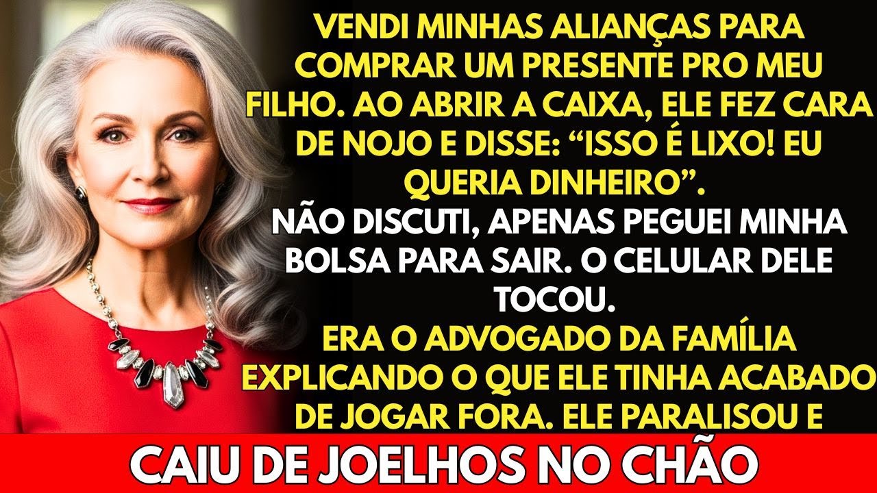 Meu filho jogou meu presente no lixo com nojo... Até que o telefone tocou e ele começou a chorar
