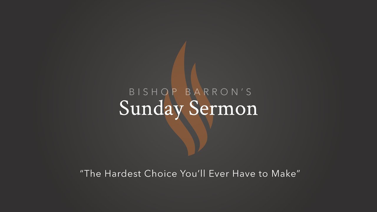 The Hardest Choice You&rsquo;ll Ever Have to Make &mdash; Bishop Barron&rsquo;s Sunday Sermon