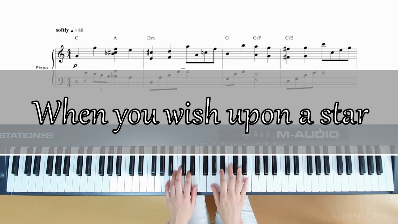 [ Vol.6 ] 피노키오 Ost 'When you wish upon a star' - JL Holy Piano