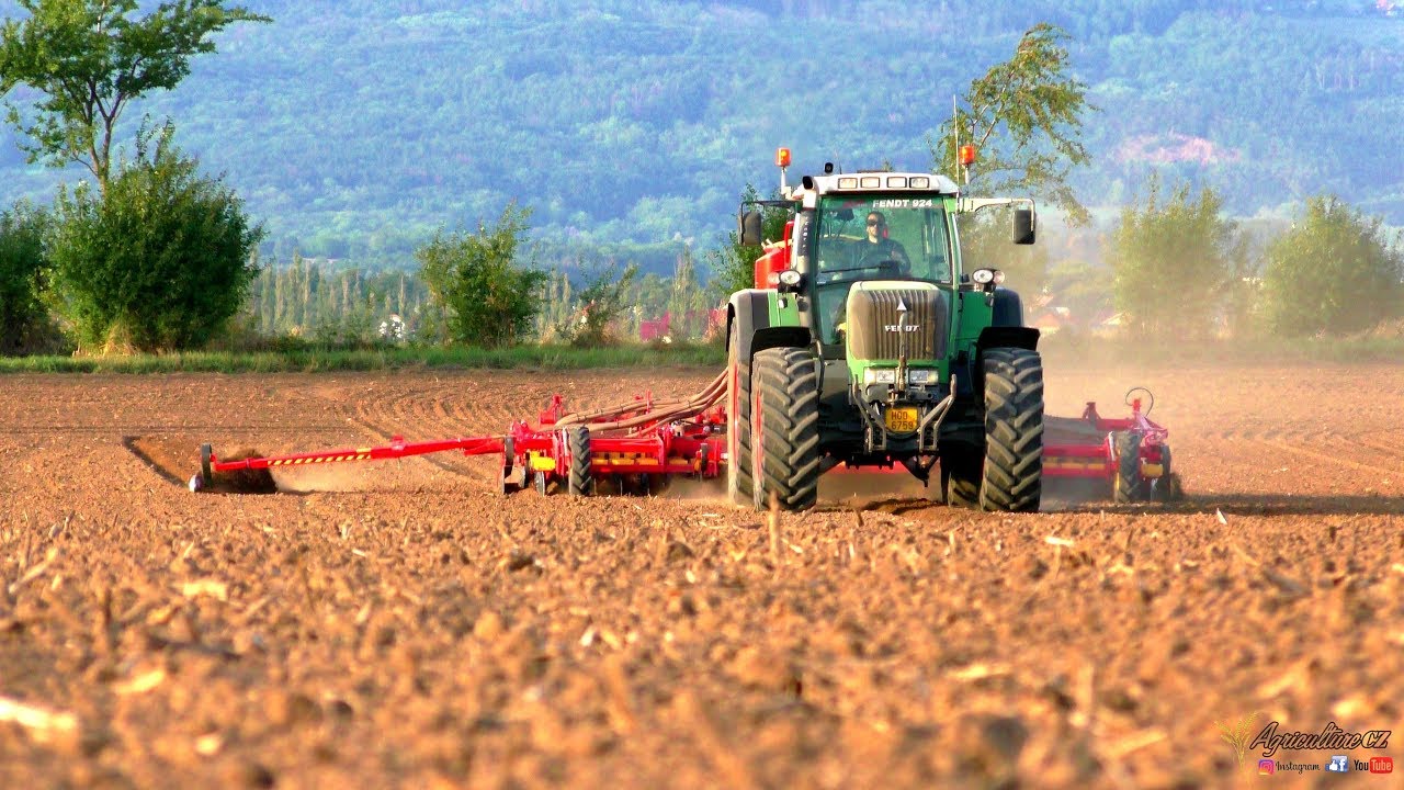 Fendt 924 Vario TMS + Väderstad Rapid A600S - setí ozimé pšenice