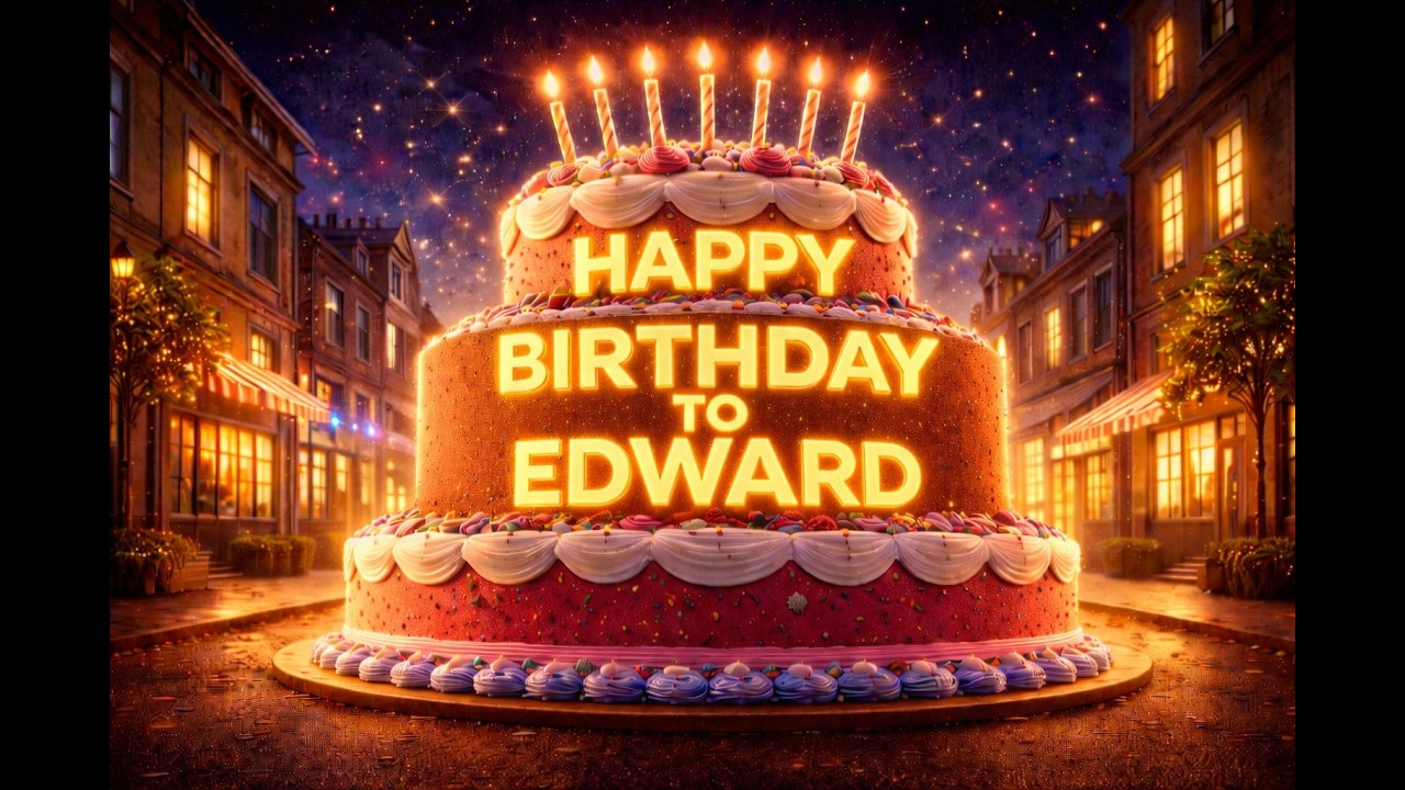 Happy Birthday Edward 🎂 | Birthday Song for Edward | A Personalized Birthday Musical Gift for Edward