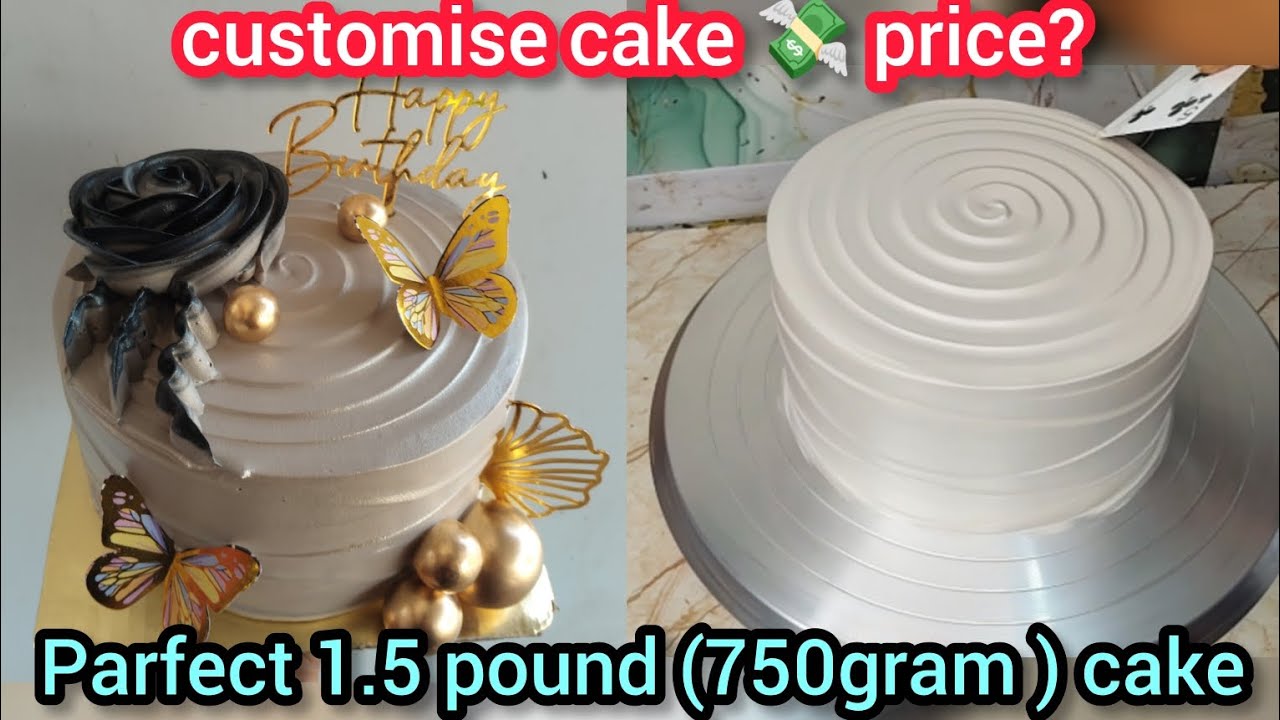 💥How to make 1.5 pound customise cake 💥 parfect icing | 1.5 pound cake price💸 #viral #cake #trending