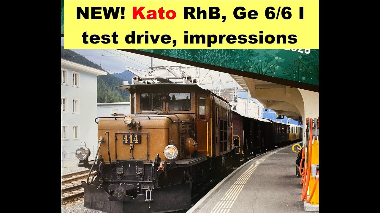 NEW!! KATO N RhB Ge 6/6 I, Crocodile Krokodil - first impression: excellent!!