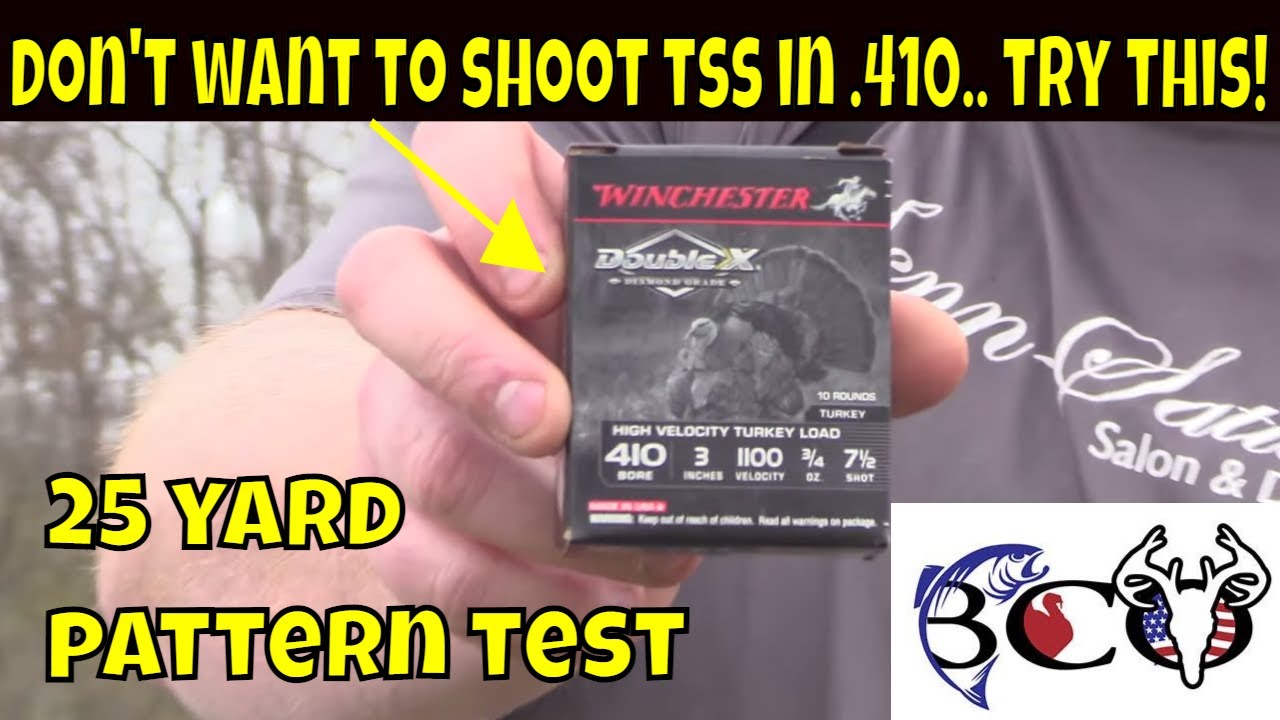 patterning the stevens 301 turkey with the winchester double x .410 lead load | bco review |
