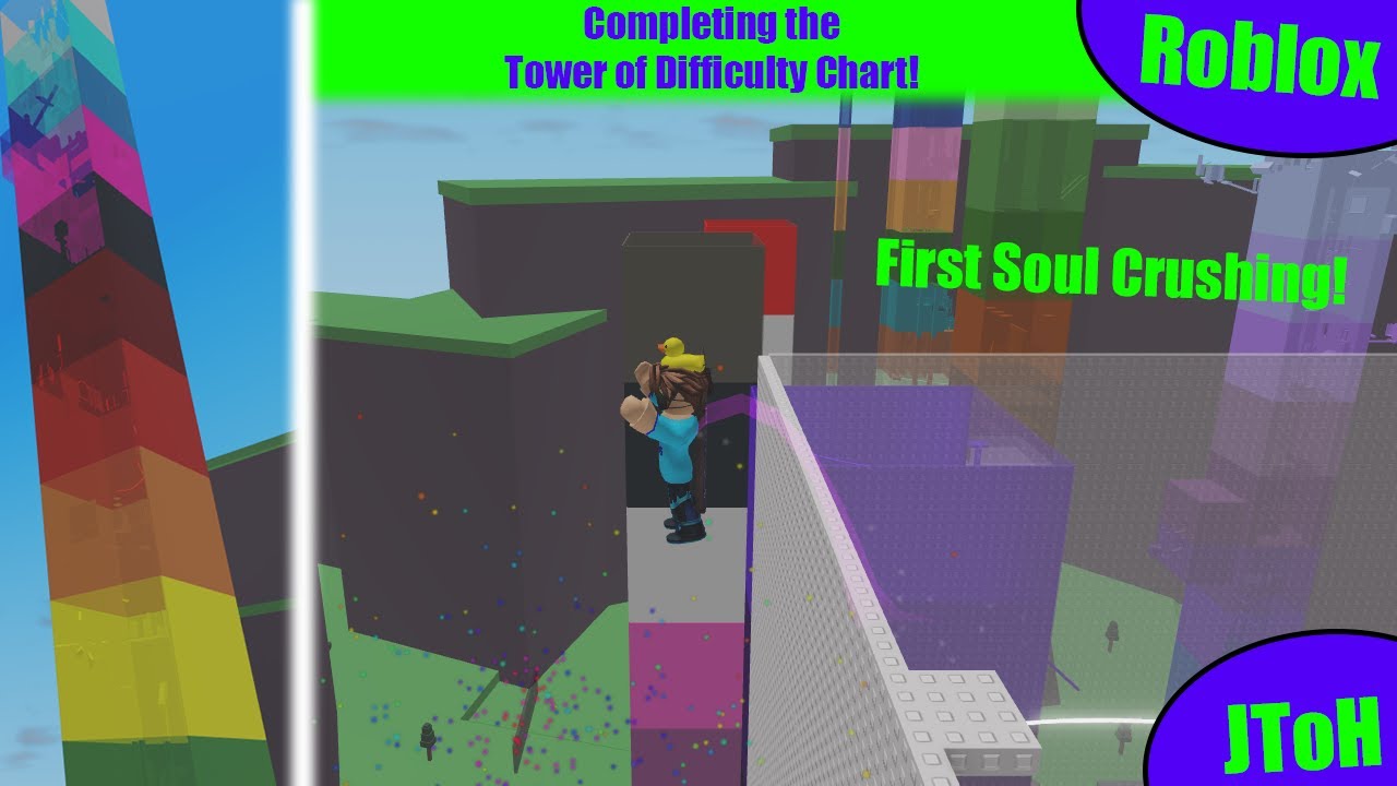 Completing Tower of Difficulty Chart, My First Soul Crushing! (Roblox - JToH)