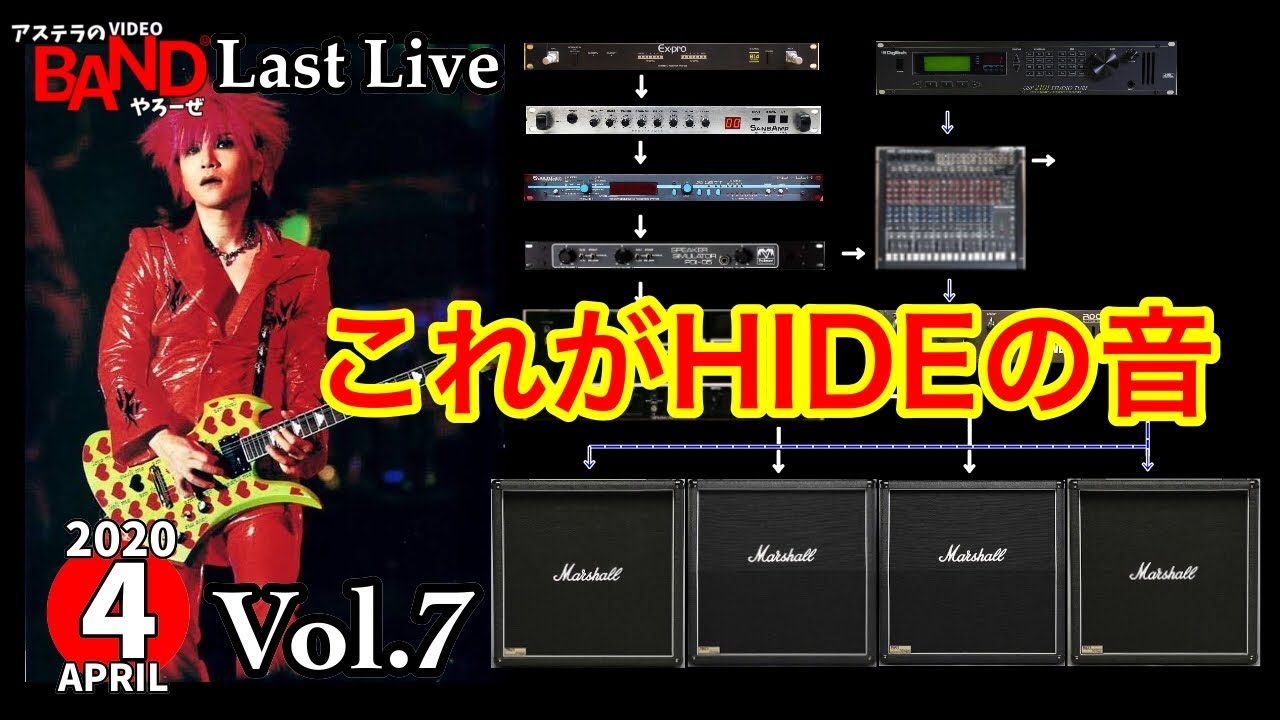 【バンやろ#7】HIDEの音作り＆おまけの紅